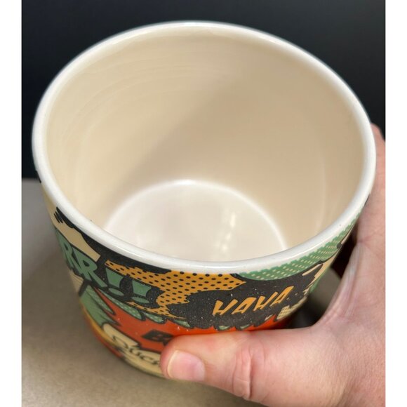 Comic ' Burst ' Ceramic Planter Container Colorful by Live Trend Designs - Picture 3 of 6